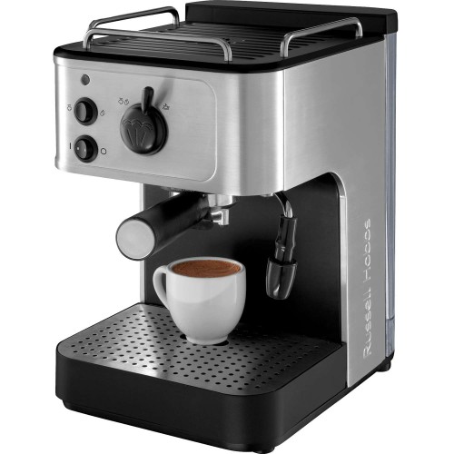 Russell Hobbs Μηχανή Espresso Buckingham 18623-56 (81040) 1000W Πίεσης 15bar Inox